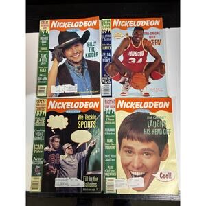 Lot Of 4 Nickelodeon Magazines We Tackle Sports, NBA, Jim Carrey, Billy Crystal
